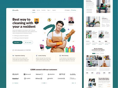 #Exploration - Cleaning Service Landing Page