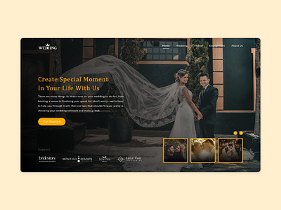 Exploration - Wedding Website branding design photography ui ux web website wedding