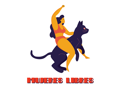 Mujeres Libres digital empowering feminism illustration woman