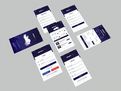 Airport App design Dark theme app appdesign design icon ui ux wireframe