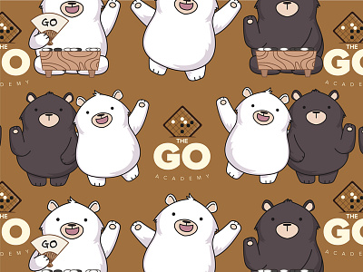 The Go Academy Brochure Design - 围棋教育学院 academy bear book booklet brochure game go chess gote mascot sente sg singapore