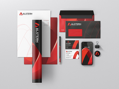 Alstern Technologies Singapore   Red Branding design   08