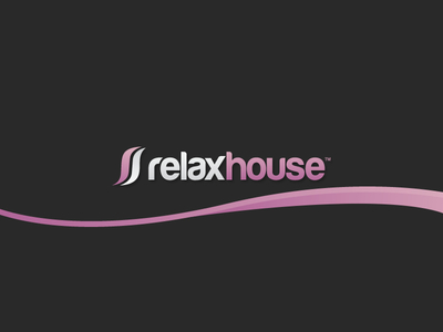 Relaxhouse Logo design australia branding curvy furniture house logo logotype purple purple logo relax wave