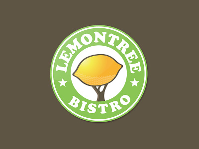 Lemontree Bistro Logo Design brand brand design brand logo brands lemon lemon logo lemontree logo logo design logos logotypes tree