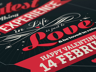 Valentine Day Poster Card Design 