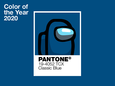 Among us Pantone Color of the year classic blue 19-4052 TCX-02