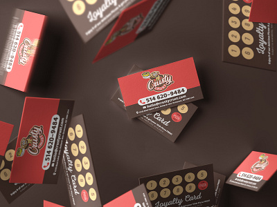 CrustyCrust Pizza Branding Loyalty card design pizza card