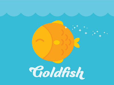 Gold fish logo brand fin fish fish logo gold goldfish japanese logo logotype swimming water