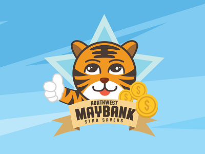 NorthWest MayBank Stars Savers event Branding Logo Tiger student