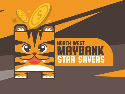 NorthWest MayBank Stars Savers event Branding Logo Tiger student