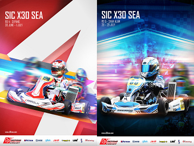 IAME Karting - The Heart of Kart branding RACE poster design