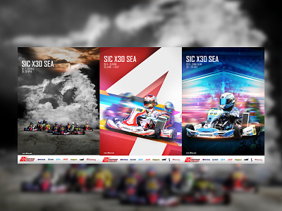 IAME Karting - The Heart of Kart branding RACE poster design