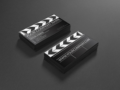 Film Director business Card Design business card cinema customizable customize elegant film director graphic style pictures producer screen writer unique vector