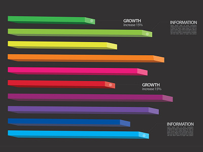 Universal information graphic elements bar chart business infographics chart colorful design elements infographic information design information graphic isometric pie chart professional rainbow