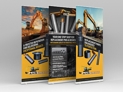 Get Axis Parts pull up banner design