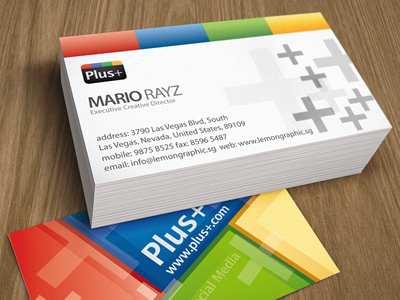 Google Plus Business Card By Lemongraphic On Dribbble