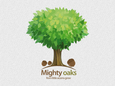 Mighty Oaks from little acorns grow