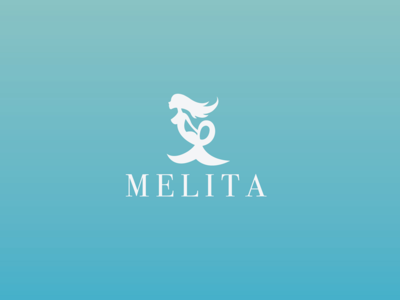 Melita Swimwear logo design bikini logo logodesign logotype melita mermaid swimwear turquoise
