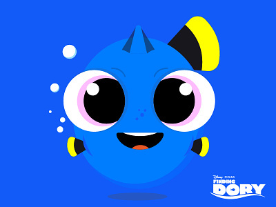 Finding Dory emoji blue cute disney dory emoji emotion emotions findingdory fish
