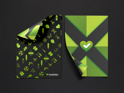 Healthmix branding brand branding dentist directory doctor green healthmix heart icons logo styleguide