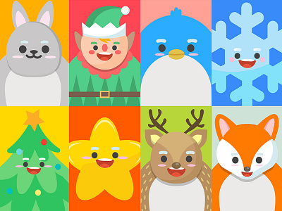 Xmasland Christmas characters design