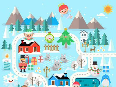 Xmasland Christmas Characters Design