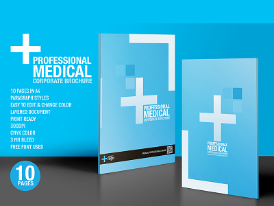 Professional Medical Corporate Brochure Design annual report blue brochure blue business plan business plan corporate design proposal medical medical brochure professional