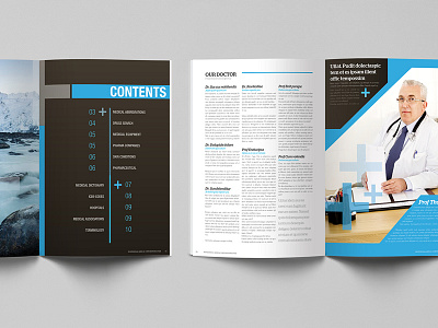 Professional Medical Corporate Brochure Design annual report blue brochure blue business plan business plan corporate design proposal medical medical brochure professional