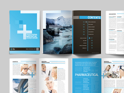 Professional Medical Corporate Brochure Design annual report blue brochure blue business plan business plan corporate design proposal medical medical brochure professional