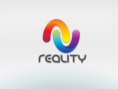 Reality advertising agency brand brand name cloud colorful colors creative curve design studio emblem graphic identity label logo logotype marker petals professional rainbow reality sky stamp symbol technology trademark