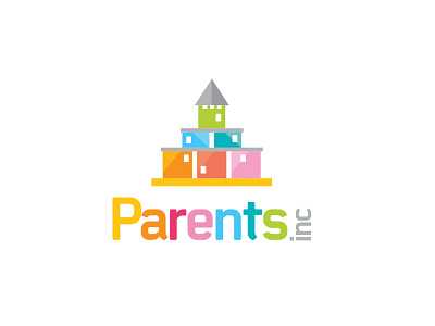 Parents Inc Castle Logo Design