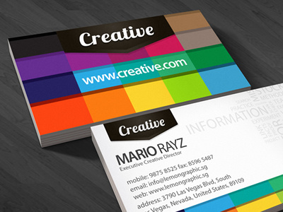 Creative Business Card Design brand branding business business card card clean colorful business card colors corporate corporate business card creative business card fantasy landscape minimalism modern name card portrait print ready professional professional card rainbow rainbow card tag cloud card template triangle typography card