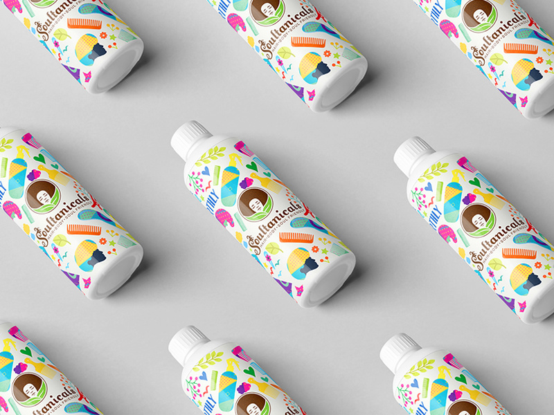 Soultanicals Packaging & illustration Design handcraft illustration bodycare haircare organic herbal packaging body lotion africa african afro soultanicals
