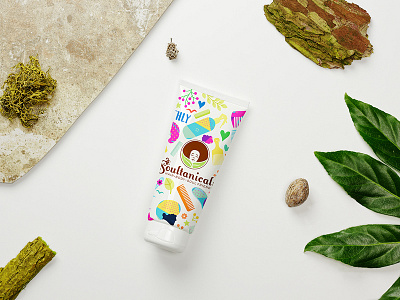 Soultanicals Packaging & illustration Design africa african afro body lotion bodycare haircare handcraft herbal illustration organic packaging soultanicals