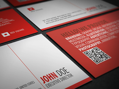 Red Square Business Card