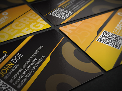 25 Degree Quick Response Business Card