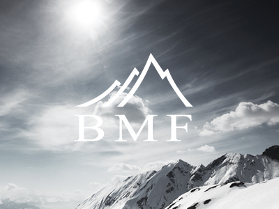BMF Branding brand branding corporate identity hill ice mountain logo mountain snow