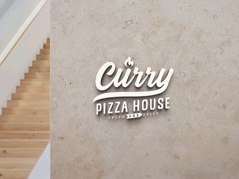 Curry Pizza House Indian Italian Restaurant Branding curry branding curry pizza curry pizza house logo pizza box pizza brand pizza branding pizza logo pizza menu pizza place pizza restaurant pizza typography typography
