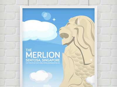 Free Download: Singapore merlion sentosa vector eps free vector freebies merlion merlion ai file merlion eps merlion illustration sentosa singapore merlion
