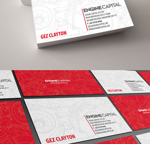 Engine Capital business card by Lemongraphic on Dribbble