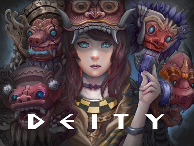 Deity Cover book character color concept design drawing games illustration