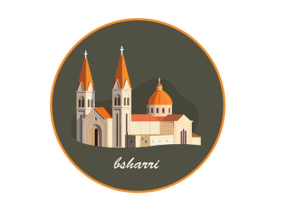 Church in BSHARRI charecter design game graphic design illustration typography ui