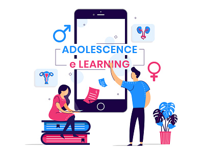 Adolescence charecter design design illustration