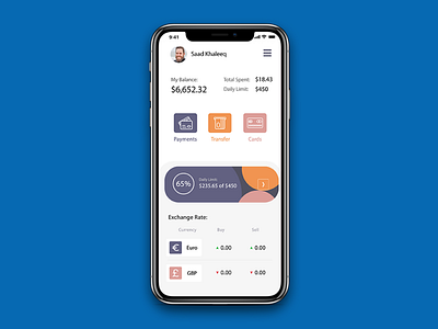 Unique Finance App Ui design