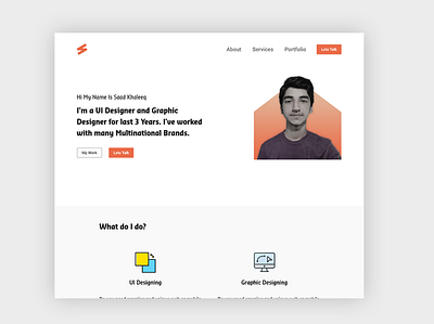 Portfolio Website Design adobe xd portfolio website ui uiux web design website design