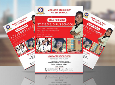 School Admission flyer admission flyer adobe illustrator adobe photoshop cc branding design flyer flyer design graphic design promotional flyer