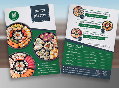 Food Flyer adobe illustrator adobe photoshop cc branding design flyer flyer design food flyer graphic design promotional flyer sell sheet