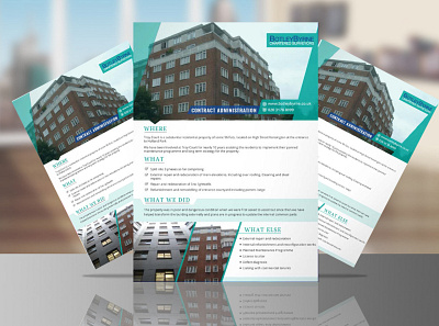 Real-estate Flyer adobe illustrator adobe photoshop cc aliakborripon branding design flyer flyer design graphic design promotional flyer real estate flyer