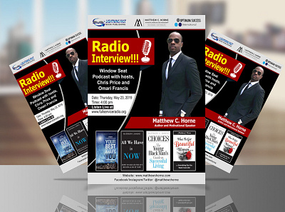 Radio Interview Flyer adobe illustrator adobe photoshop cc aliakborripon branding design flyer flyer design graphic design interview flyer promotional flyer radio interview flyer