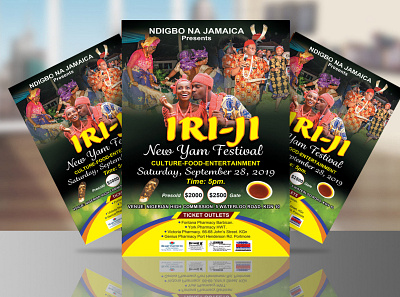 New Yam Festival Flyer adobe illustrator adobe photoshop cc branding design flyer flyer design graphic design new yam festival flyer new yam festival flyer promotional flyer sell sheet